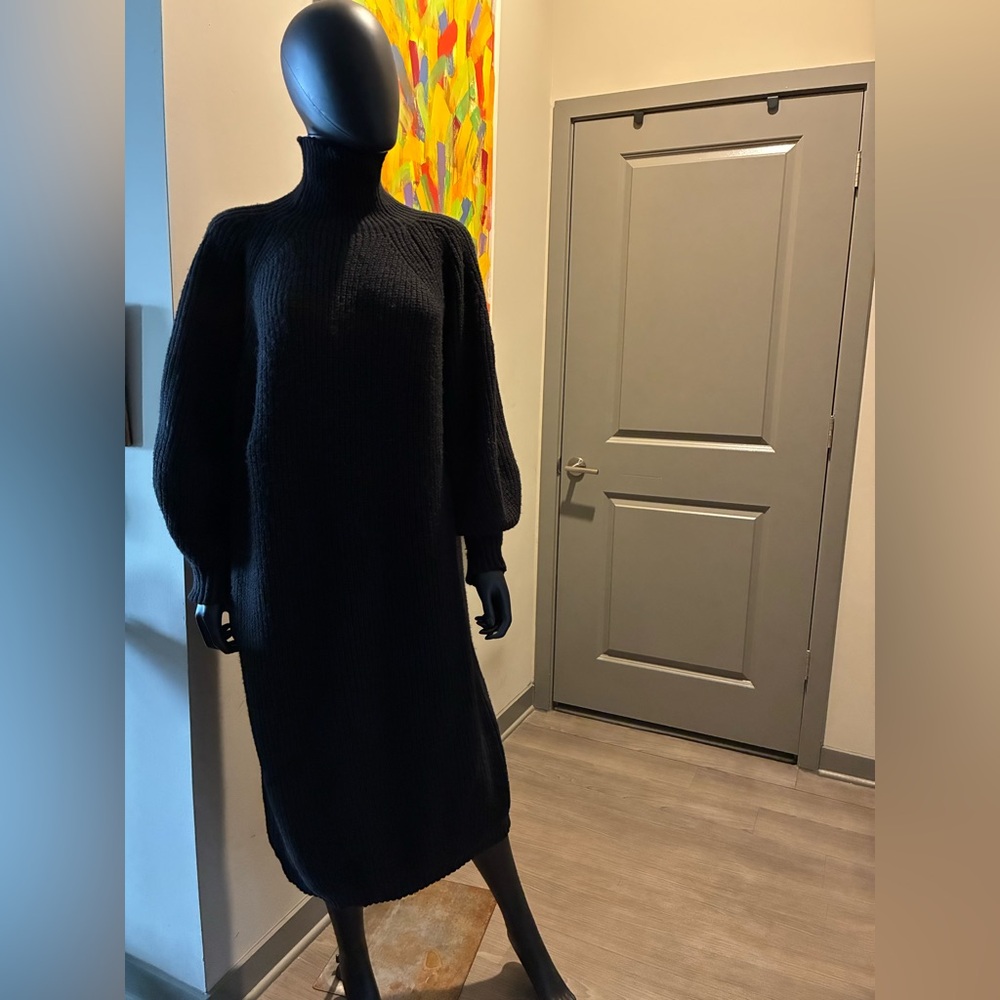 SHEIN Black Knit Dress